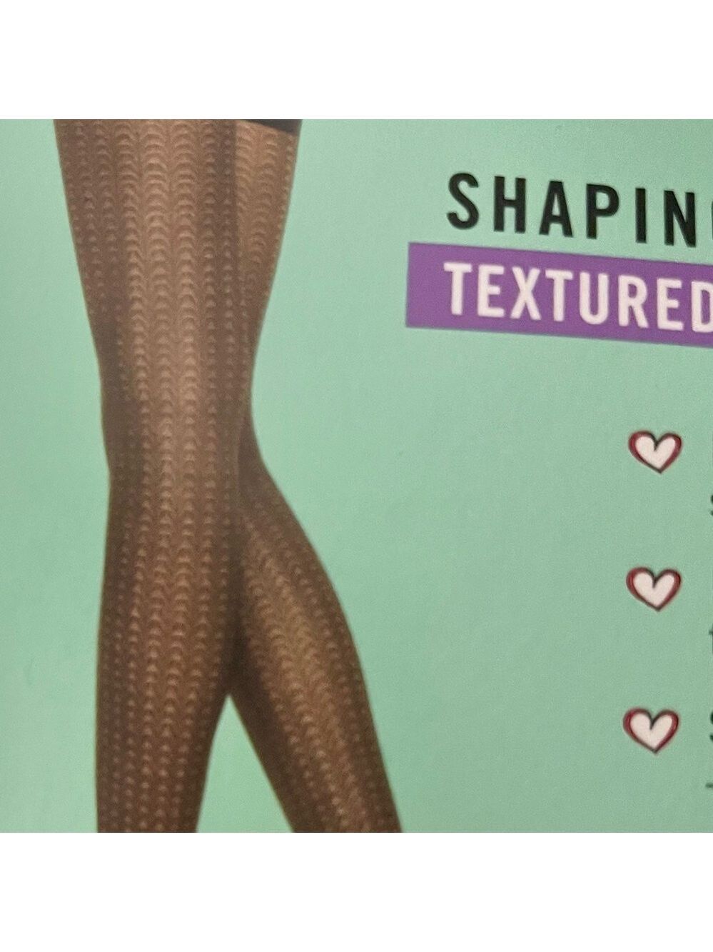 ASSETS by Sara Blakely Textured Shaping Tights - Wish Bone size 2 and 5 - Picture 2 of 6